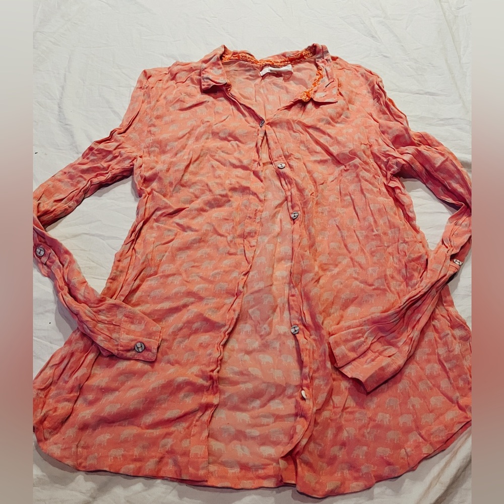 Pink Women's Button Up